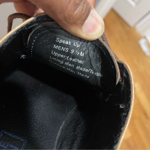 Kenneth Cole Speak Up Lace up dress shoes Tan color Sz 9.5 - Picture 11 of 12